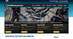 Desktop Screenshot of goldsboroscrapmetalrecycling.com